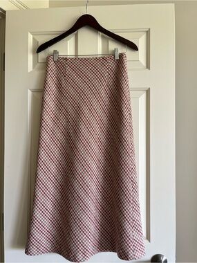 plaid wool skirt